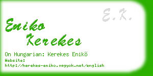 eniko kerekes business card